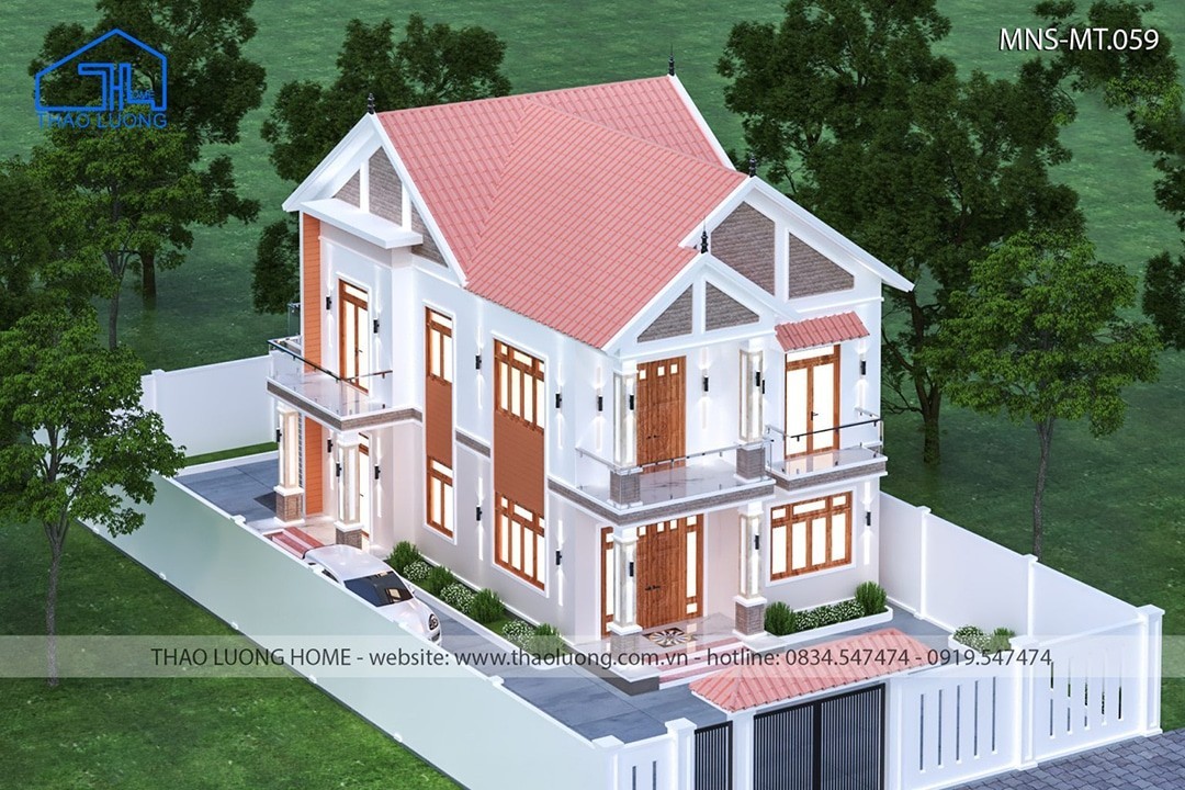 Moột mẫu nhà mái Thái đẹp của Thảo Lương Home thiết kế