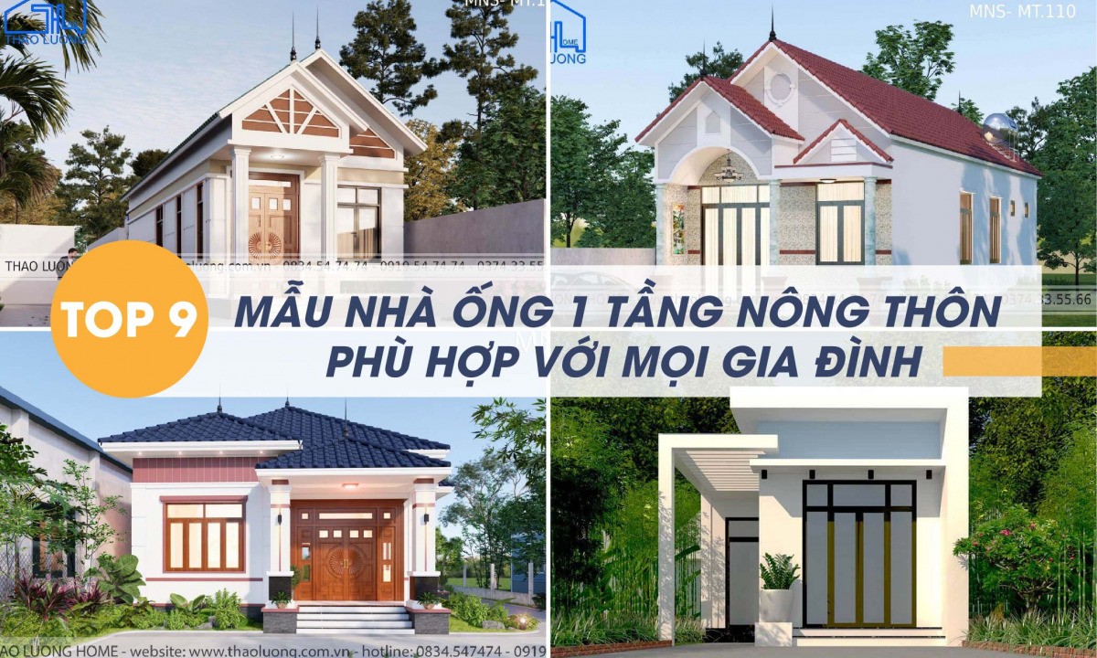 Mẫu nhà 1 tầng nông thôn