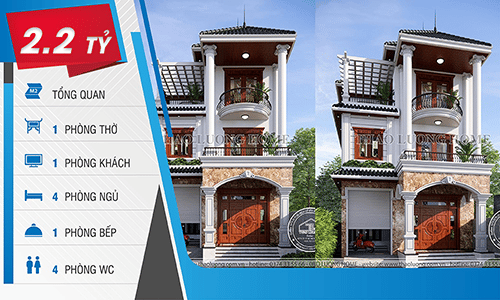 nhà 3 tầng mái nhật