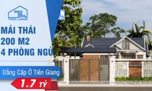 Nhà mái Thái sân vườn của anh Thuấn ở Tiền Giang