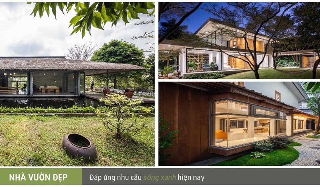 Những ngôi nhà vườn đẹp ở Việt Nam đáp ứng nhu cầu sống xanh hiện nay