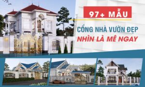 Mẫu cổng nhà vườn đẹp