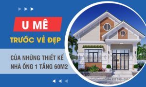 U mê trước vẻ đẹp của những thiết kế nhà ống 1 tầng 60m2