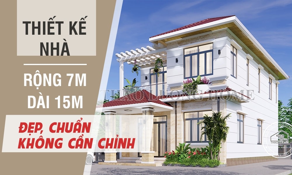 Thiết kế nhà rộng 7m dài 15m