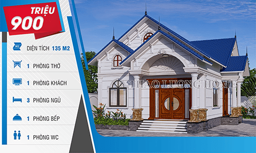 nhà mái thái 900 triệu