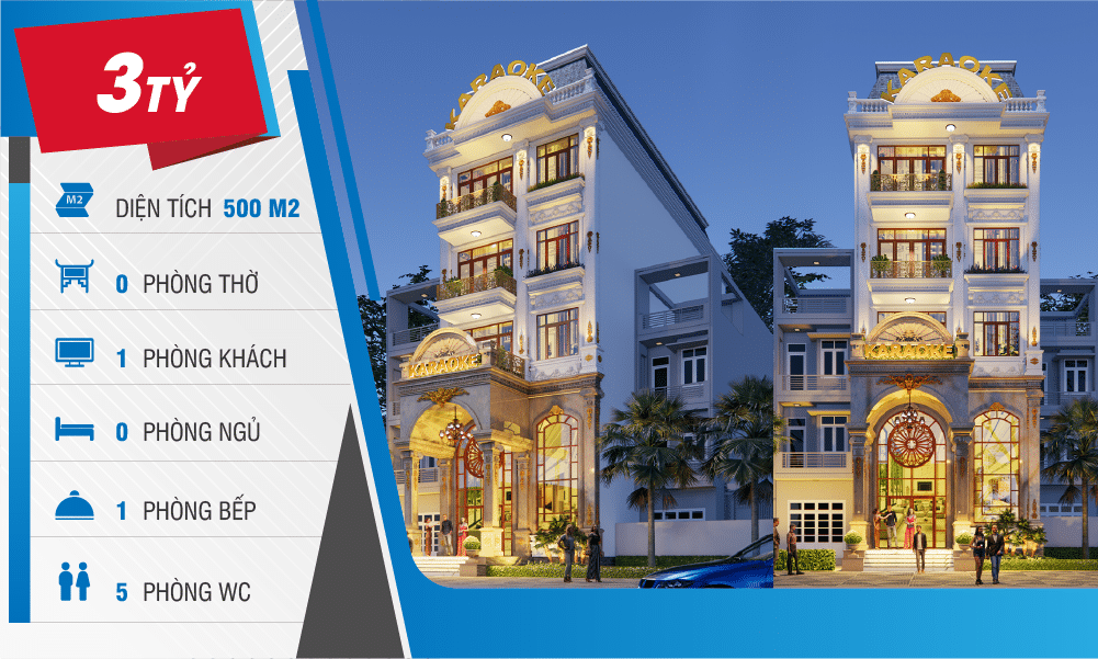 thiết kế quán karaoke đẹp